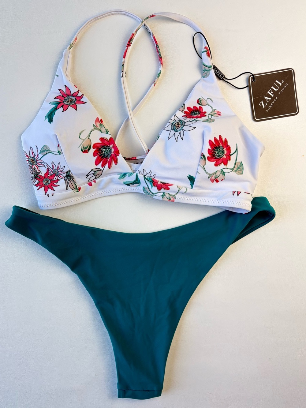 ☀️Zaful Floral Two-Piece Swimwear Set☀️